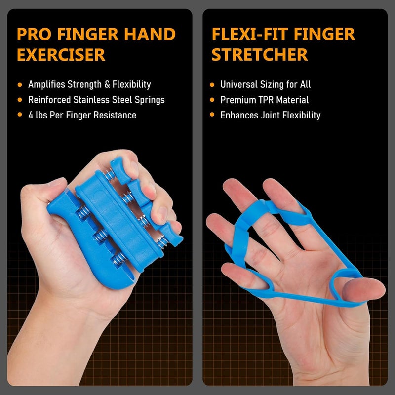 JKSHMYT Grip Strength Trainer Kits (5 Pack), Adjustable Resistance Forearm Strengthener, Hand Gripper Strengthener for Muscle Building - Image 4
